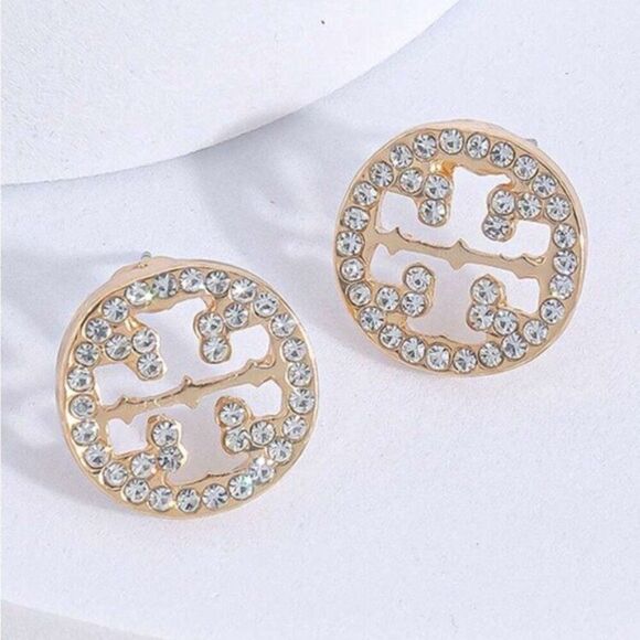 Hollow Gold Alloy Snowflake Earrings - Picture 1 of 4